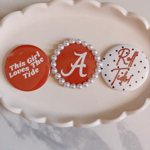 Georgia & Alabama Game Day Button Set | 3-Pack College Football Pins