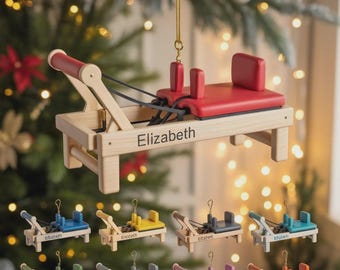 Personalized Pilates Equipment 2D Flat Acrylic Ornament, Xmas Gift