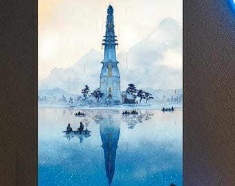 Frostspire Keep – Póster fotográfico en papel