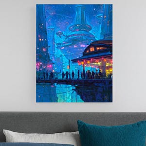 Faroles sobre Neo-Kioto – Póster fotográfico imagen 7
