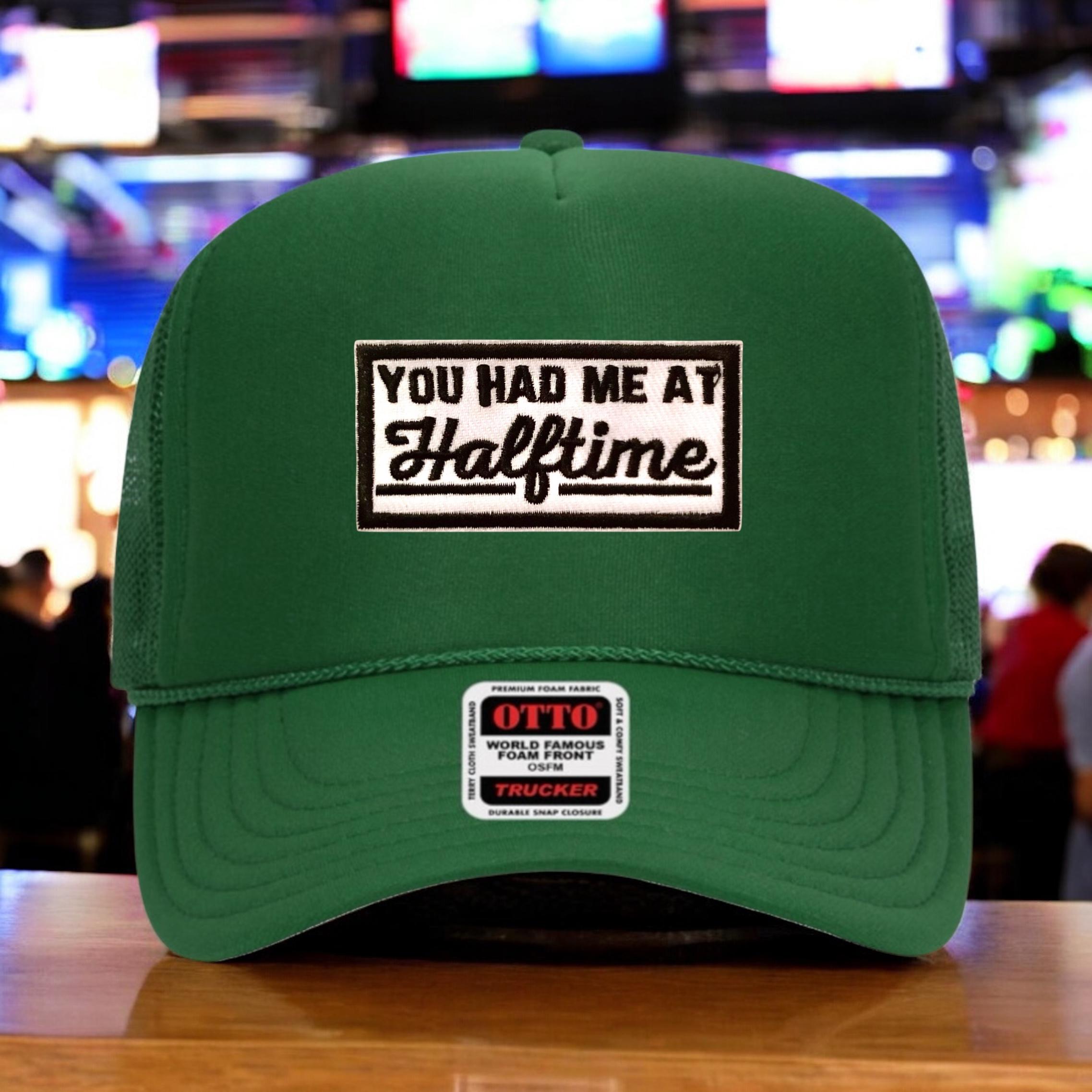 You Had Me at Halftime Trucker Hat, Game Day Hat, Funny 