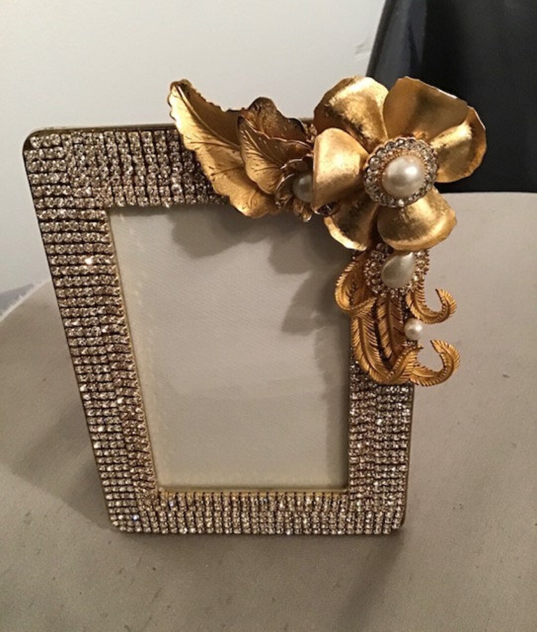 Rhinestone Jeweled Picture Frame 4 X 6 Photo Hollywood Etsy