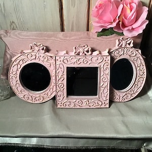 Shabby Chic Mirror Set: Ballerina Pink Nursery Decor