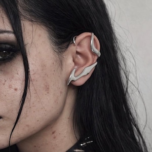 K-SMISH silver 925 earring One side(ピアス) Punk Ear Cuff - Etsy