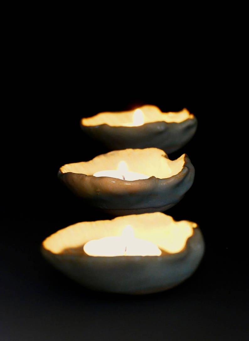 Perfect for tea bag holders and much more! Melted Beach Glass in Beautiful White Shell Bowls ring dishes Only 5.00 each