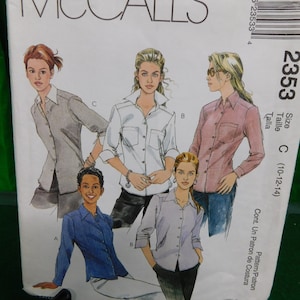 Patron de chemise mademoiselle McCall's 2353