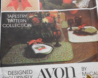 Avon Christmas Decor McCall modello non tagliato