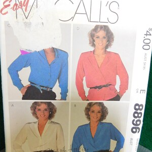 mist blousepatroon McCall&#39;s 8896 ongesneden 1984