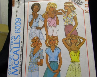 misses top for stretch knits mccalls 6009