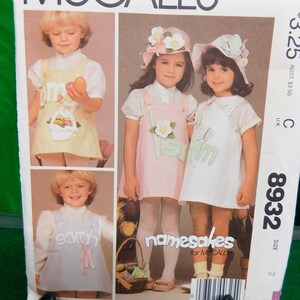 toddler&#39;s and chalders  jumper hat and transfer pattern McCall&#39;s 8932