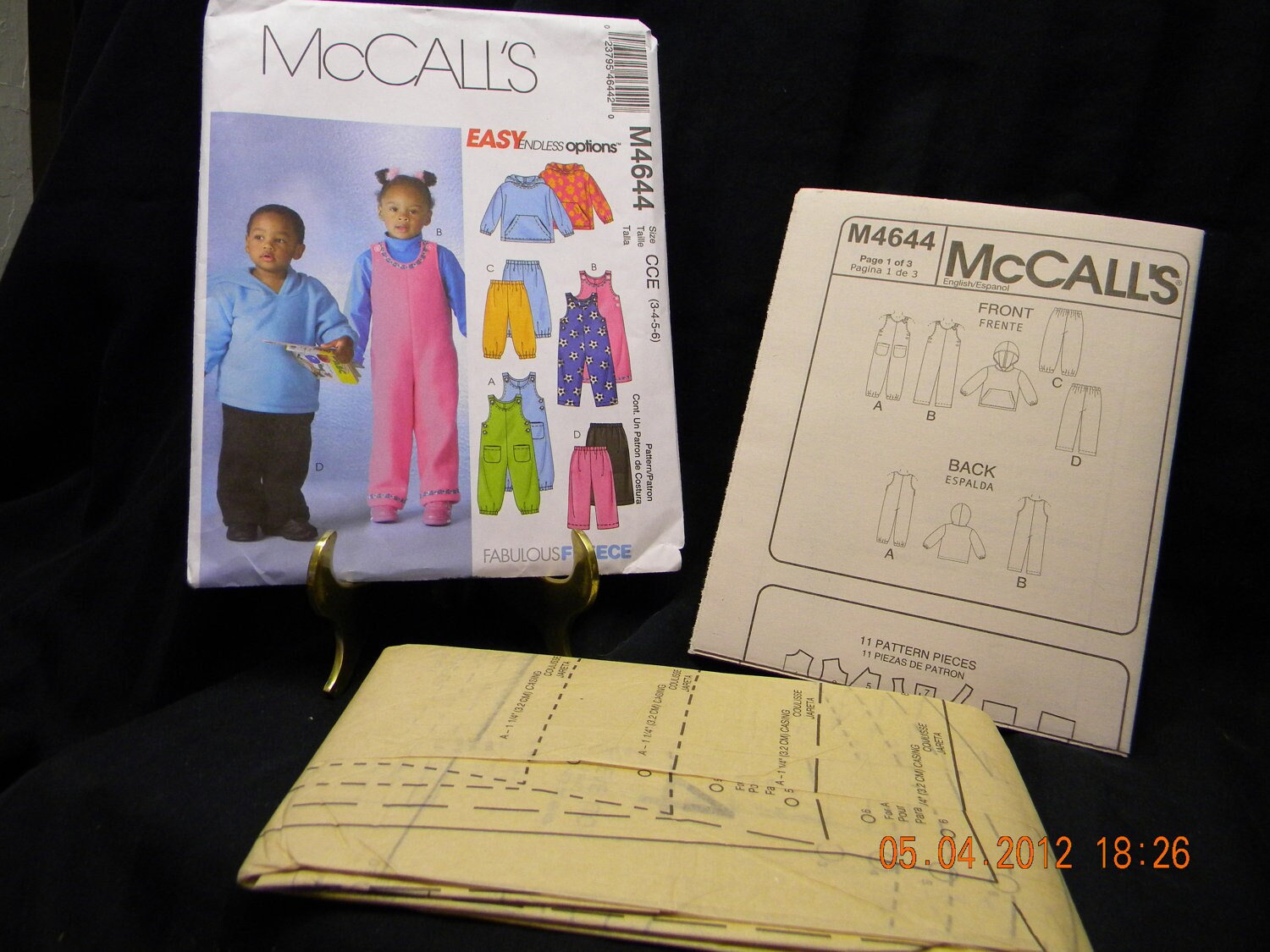 Toddler Jumpsuit Top and Pants Pattern Mccalls M 4644 Uncut - Etsy