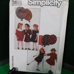 Childs uncut dress pattern simplicity  8823