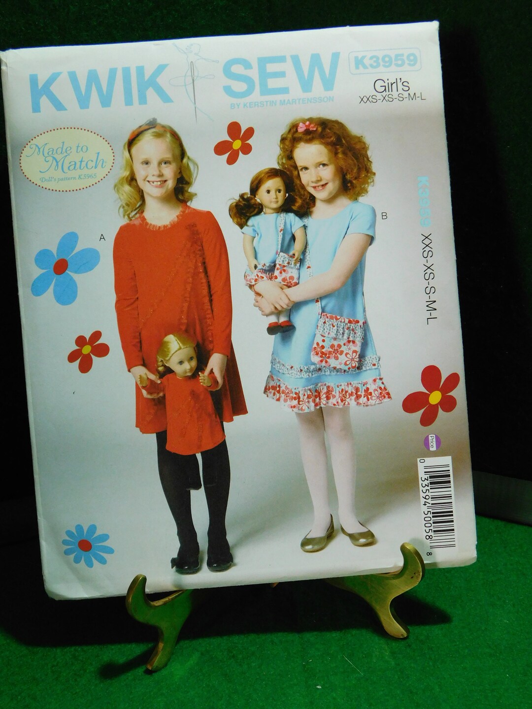 Girl's Dresses and Purse Pattern Kwik Sew K3959 Etsy
