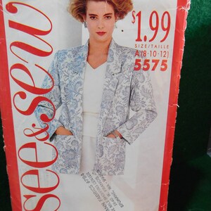 Miss top giacca e gonna modello See & Sew 5575 Butterick