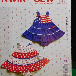 baby dress and panties pattern kwik sew 3996