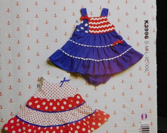 baby dress and panties pattern kwik sew 3996