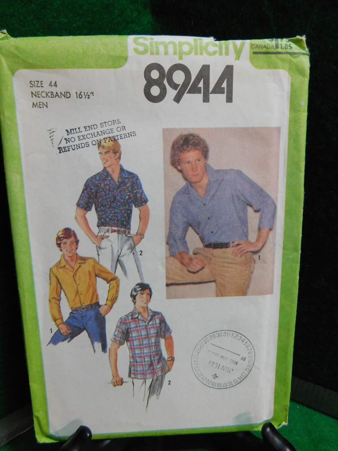 Men's Shirt Pattern Simplicity 8944 - Etsy