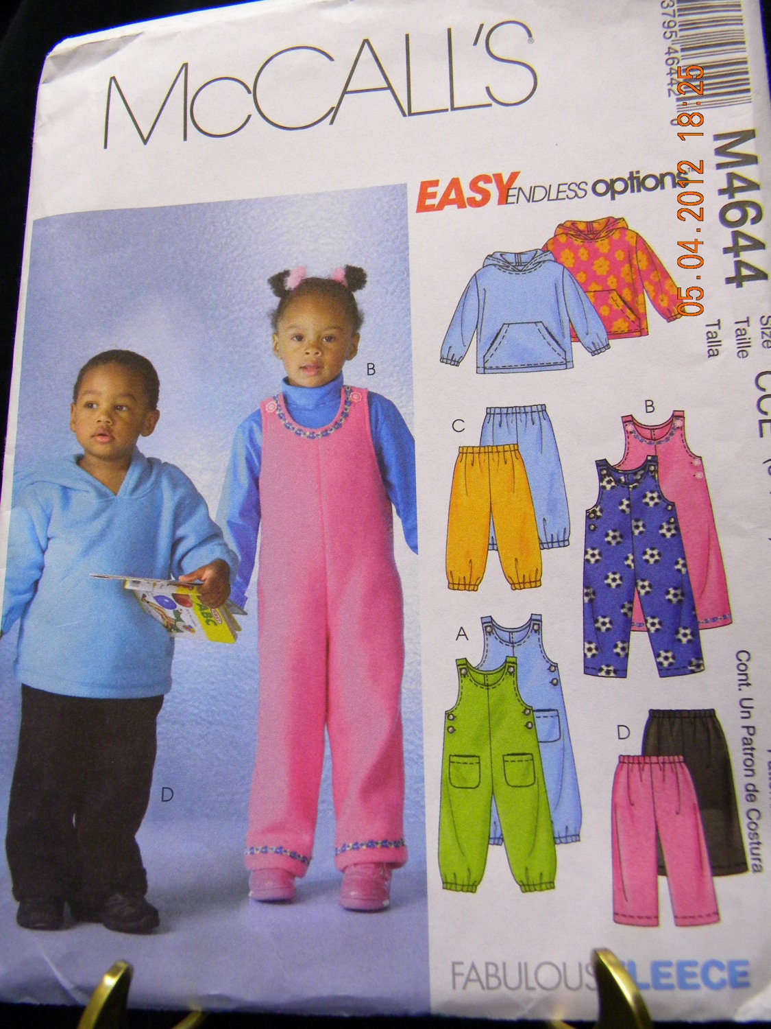 Toddler Jumpsuit Top and Pants Pattern Mccalls M 4644 Uncut - Etsy