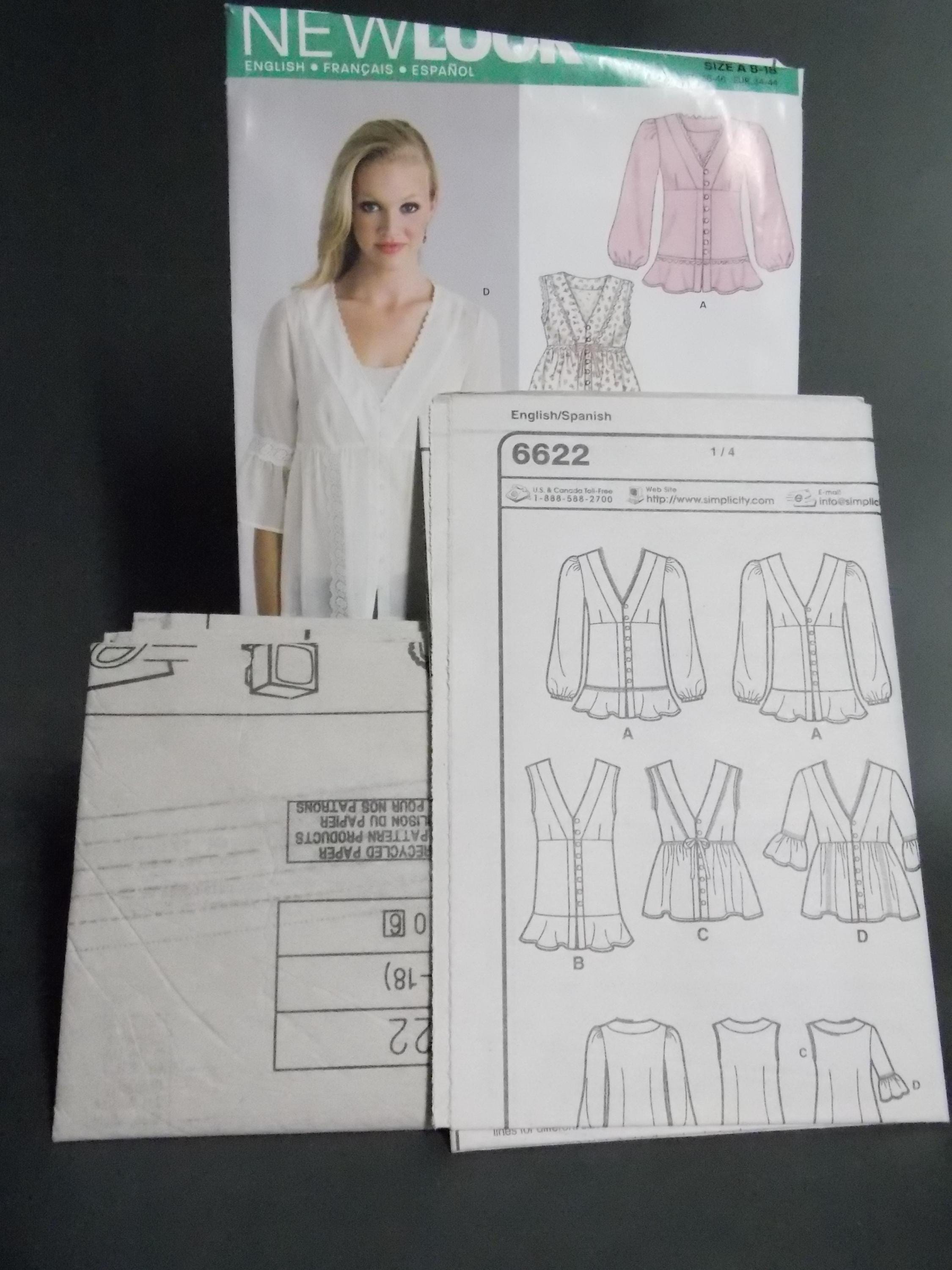 Misses Blouse Pattern New Look 6622 Uncut 1984 - Etsy