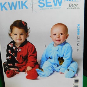 baby romper pattern kwik sew 3960