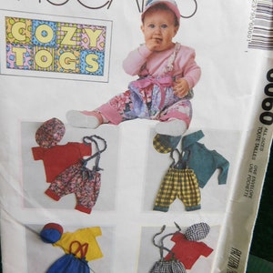infant top and pants detachable suspenders and hat  pattern McCall&#39;s 6060