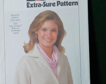 miss unlined jacket pattern simplicity 8446 for stretch knits only
