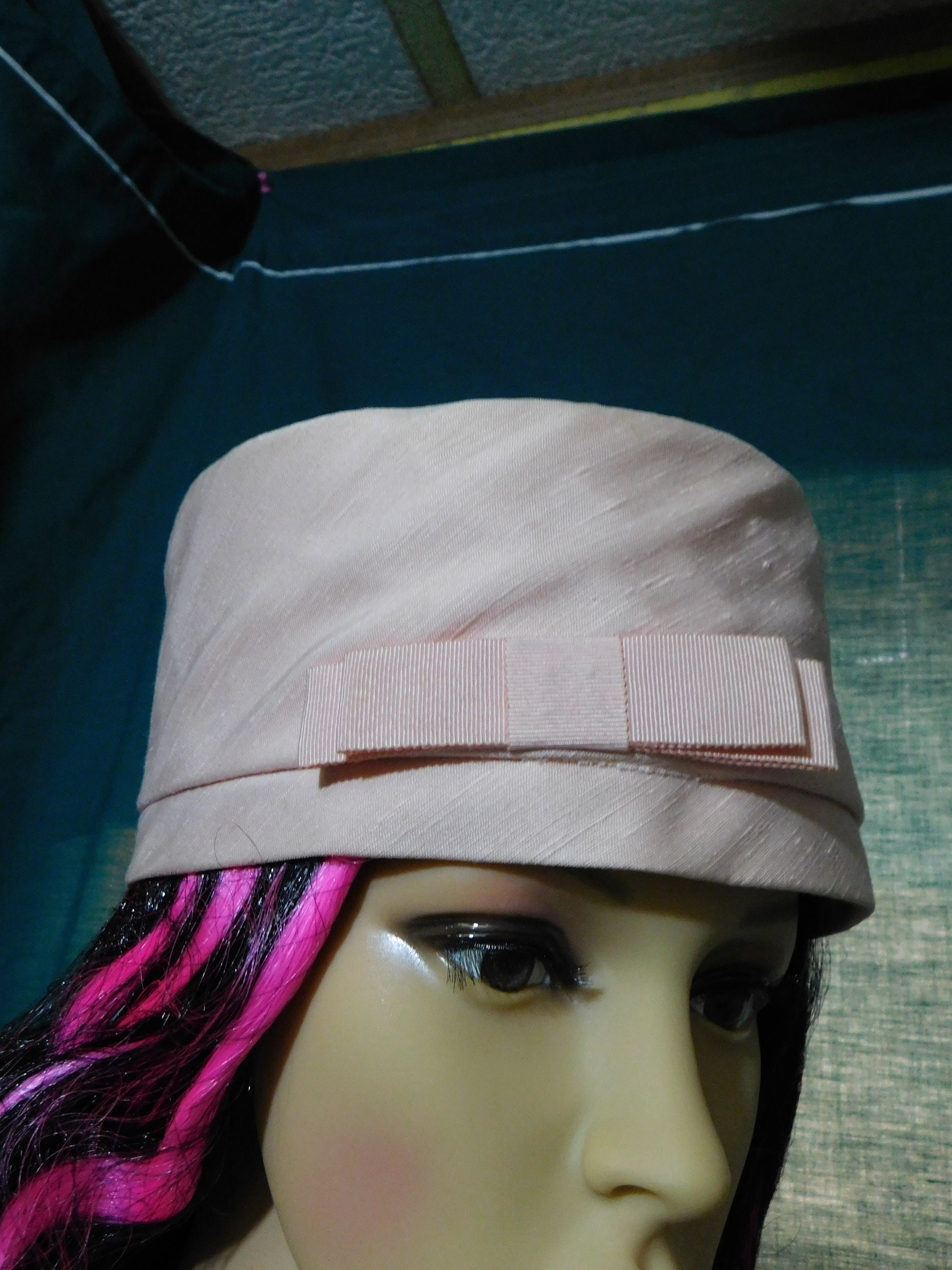 Vintage 1940 Light Pink Pill Box Hat 