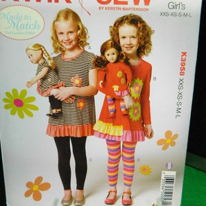 girls top and leggings pattern kwik sew 3958