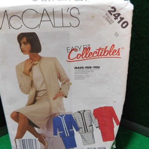 misses&#39; lined jacket and skirt pattern uncut McCall&#39;s 2410