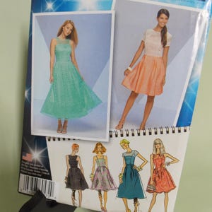 misses / miss petite dress with bodice variation pattern simplicity 0572
