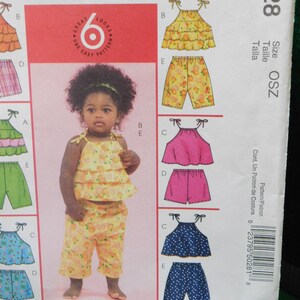 infant top shorts and capris pattern McCall&#39;s 5028