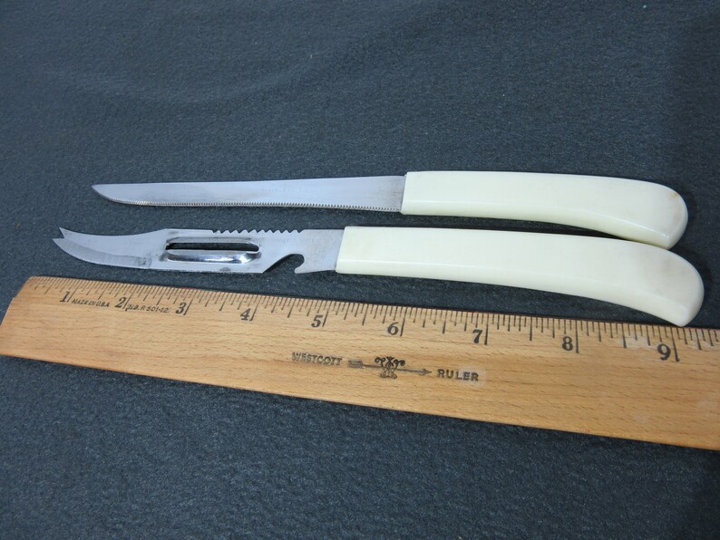 Old Mill Vintage Kitchen Knife Set With Multipurpose Knife Etsy