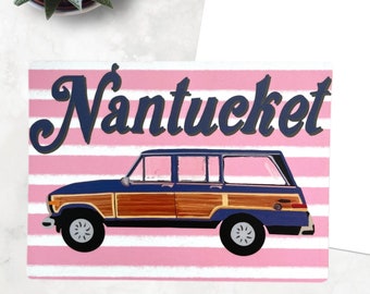 Nantucket magnet, ACK magnet, fridge magnet, real world, New England, Massachusetts, stocking stuffer, gift for her, for him, housewarming