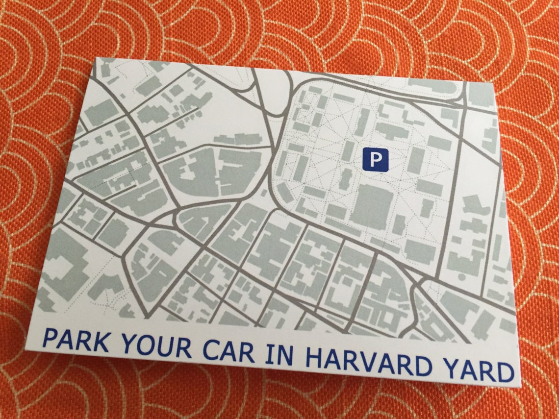 Harvard graduation card Harvard Square Boston accent card Etsy