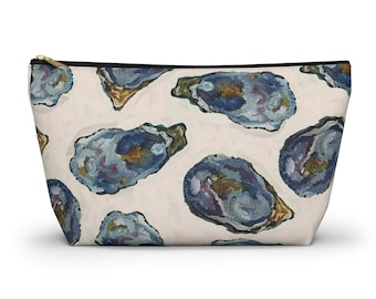 Oyster Shell Accessory Pouch – Coastal Wedding Favor, Bridesmaid Gift