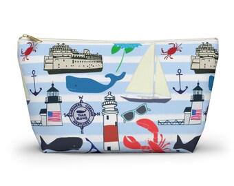 All things ACK - v2- blue stripes Accessories pouch