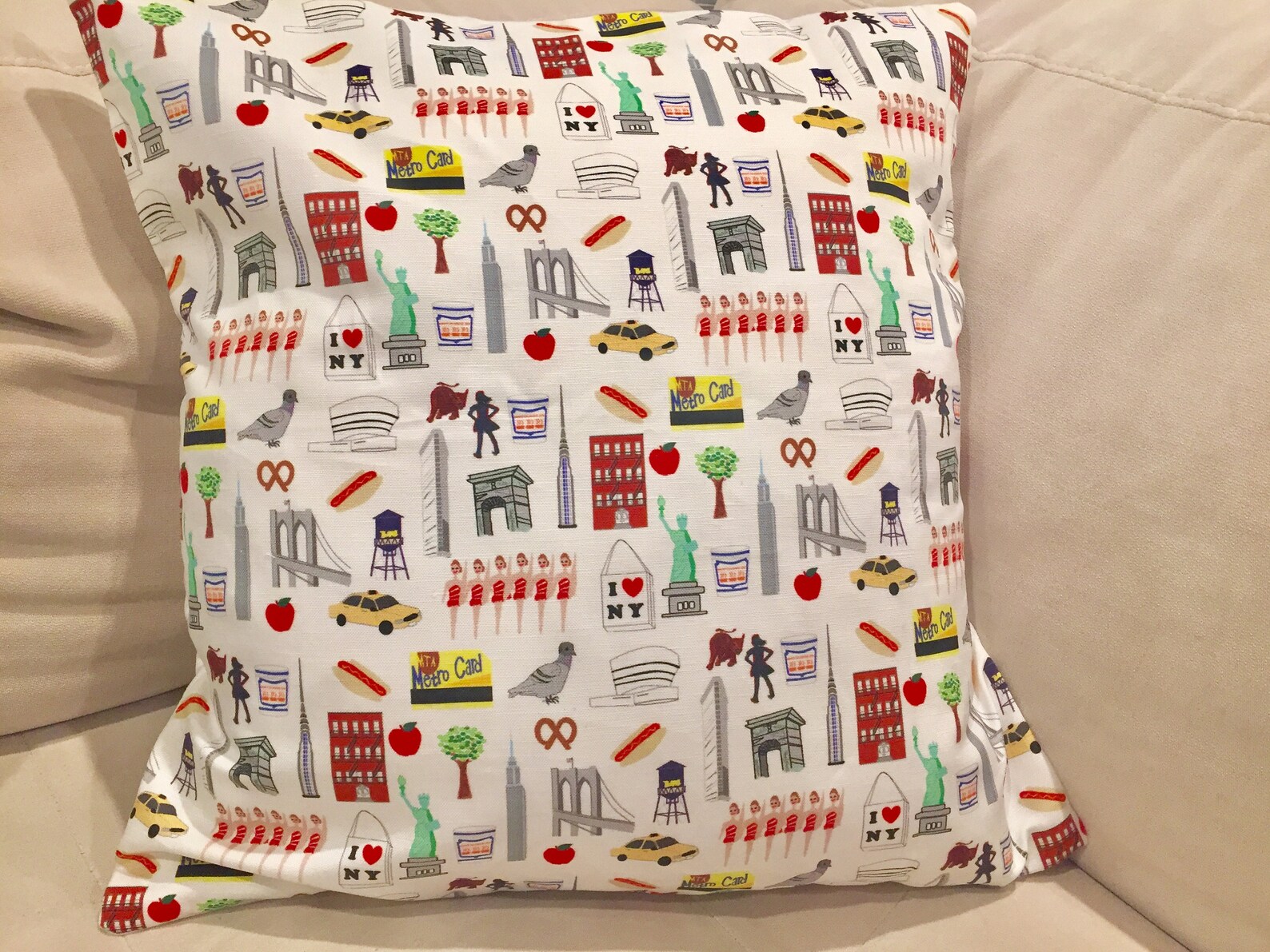 New York Pillow Gift, NYC Pillow, Manhattan Pillow, New York