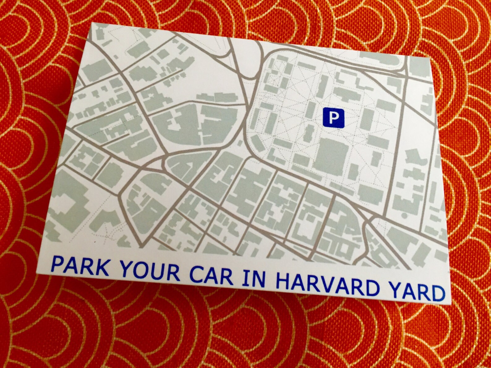 Harvard card Harvard Square Boston accent card park your Etsy