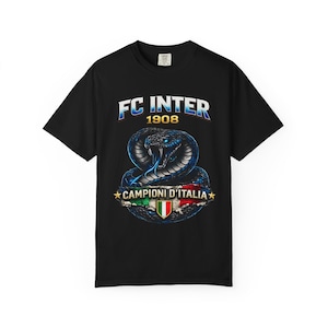 Camiseta del Inter 21 Scudetto – Campeones de Italia 2025 – Diseño de la serpiente del FC Inter 1908