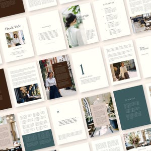 Elegant Canva-mall för e-böcker med PLR | Cremefärgad redaktionell design | A4- och US Letter-storlek | Redigerbar mall för leadmagnet | Alla bilder ingår