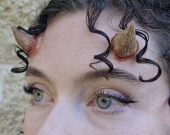 Horns Prosthetic - Silicone prosthetic | Costume | Halloween |SFX makeup | Film & TV
