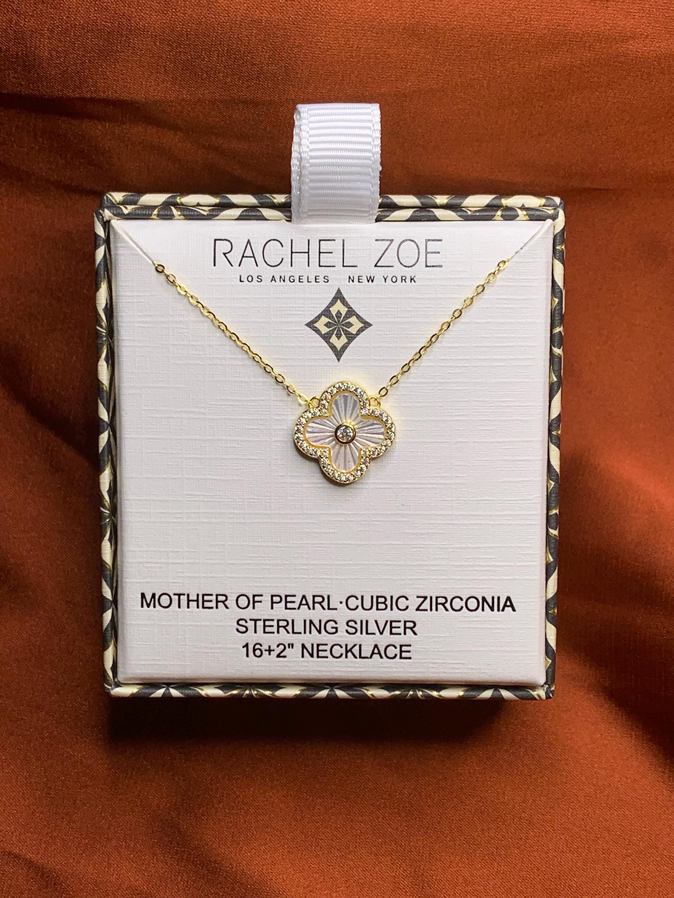 Rachel Zoe - Van Cleef Clover White & Gold Jewel Diamond 16+2