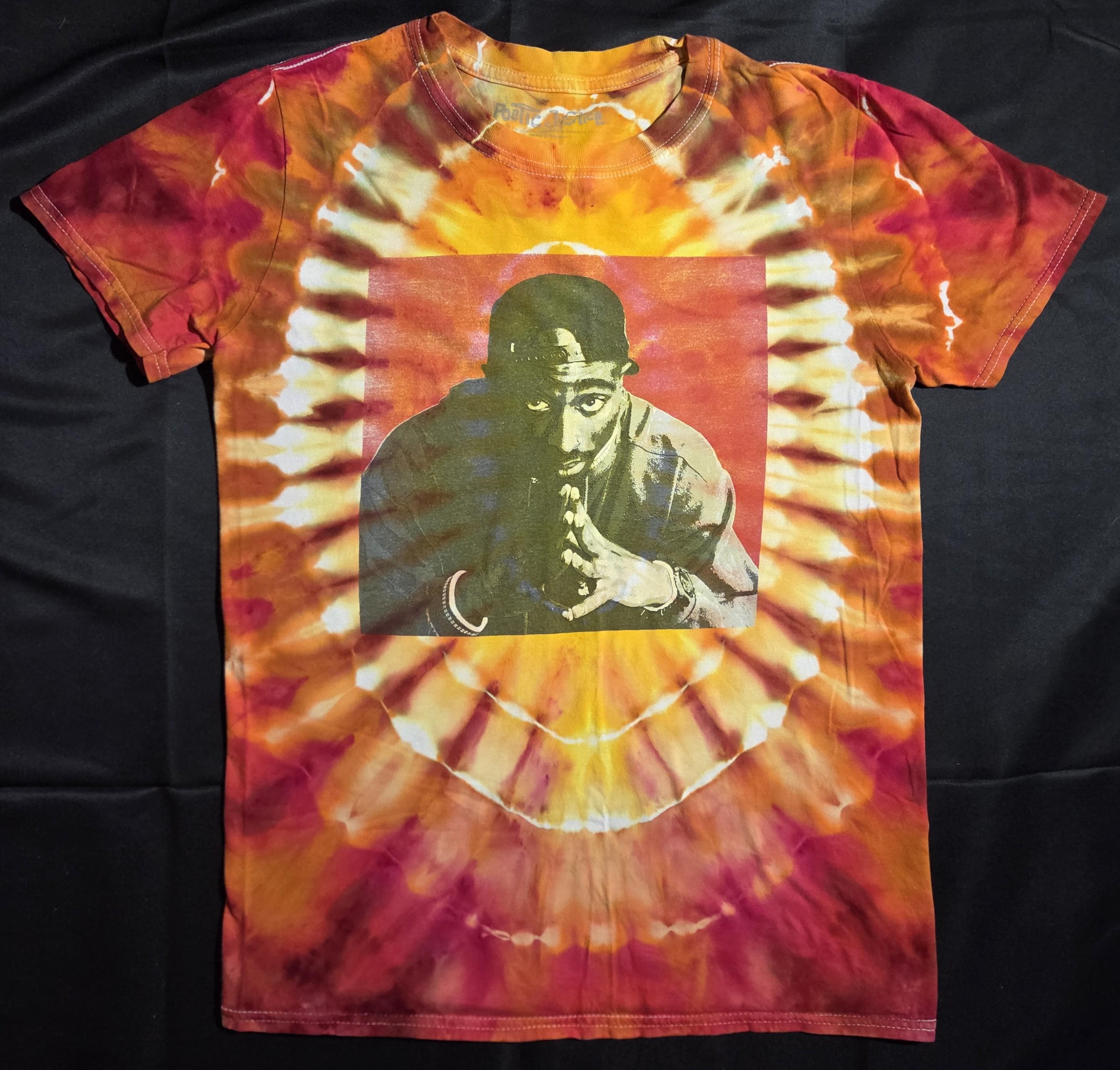 tie dye tupac shirt