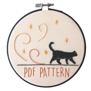Magical Black Cat Pattern