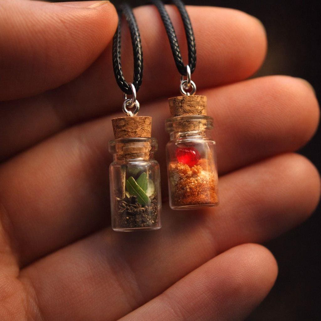 Tiny Vial Necklace - Etsy