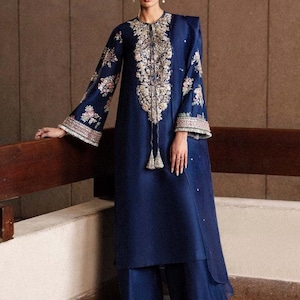 barat walima mehndi nikkah style gown made to order 
mariab, hussain rehar, akbar aslam designer suits luxury dresses stitched salwar kameez, eid collection readymade chooridar desi clothes USA, UK, CANADA, GERMANY, EUROPE
Evening party wear guest suit, sharara gharara, saree