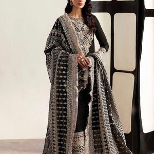 black and silver indian dress Indian Wedding Dresses Black