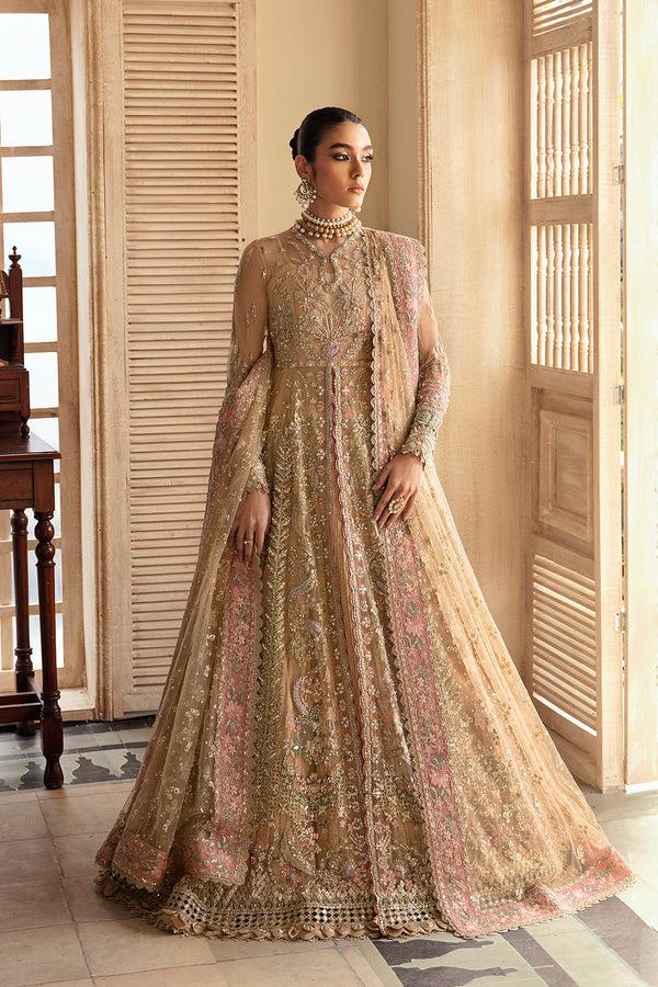 slim fit dress slacks Ivory Gold Lehenga Saree Set – Panache by Sharmeen main image 0