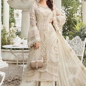 Embroidered Chiffon Pakistani Wedding Dress Indian Salwar Kameez: Formal Party Dresses
Barat suit
XS-3XL salwar kameez
barat walima mehndi nikkah style gown made to order 
mariab, hussain rehar, akbar aslam designer suits luxury dresses stitched salwar kameez, eid collection readymade desi clothes USA, UK, CANADA, GERMANY, EUROPE
Evening party wear guest suit, sharara gharara, saree
Bridal Gowns & Separates
Bridesmaid Dresses
