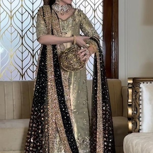 black and gold pakistani dress Georgette Suit Black And Gold Pakistani Dress Black Color Designer Pakistani  Salwar Suit In Georgette With